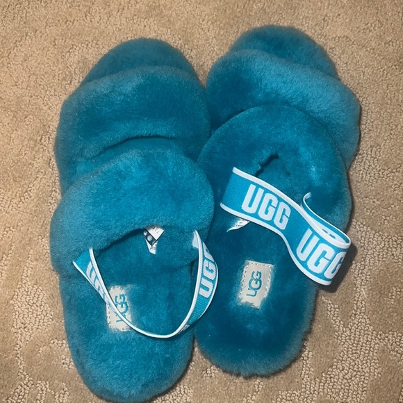 UGG Women Slides - Oh Yeah - Aquatic Blue - Picture 8 of 9